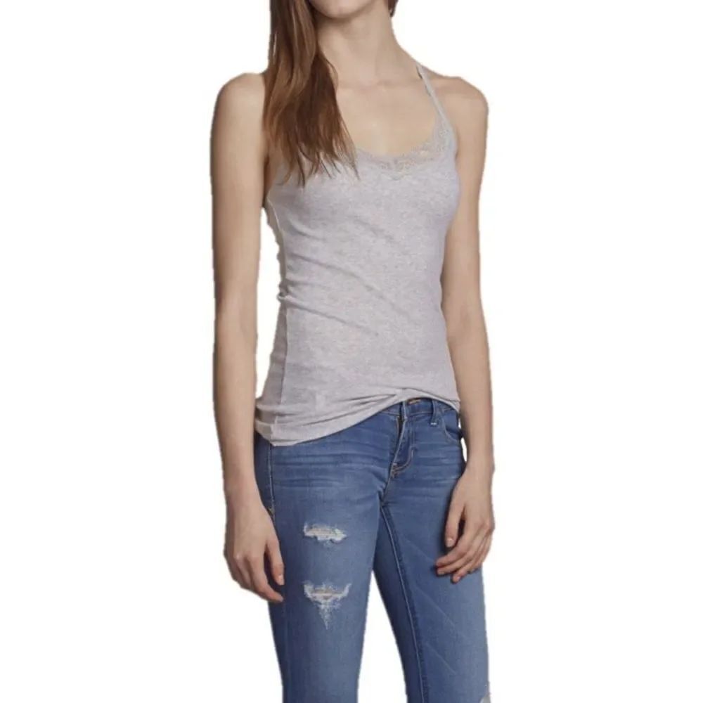✨HP✨Hollister Crochet Racerback Tank✨